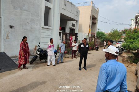 निगम आयुक्त विश्वकर्मा सफाई देखने पहुंचे ममता नगर एवं गोल बाजार क्षेत्र
